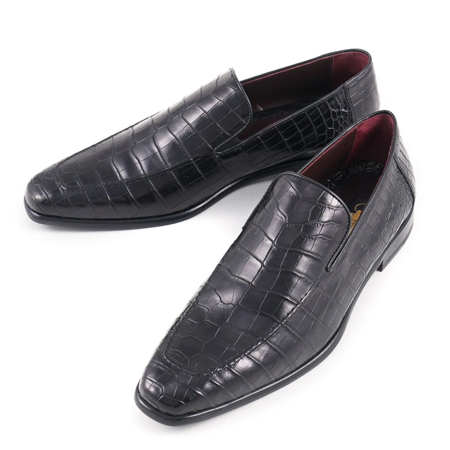 Zilli Black Mocassins en Pleine Peau de Crocodile Vêtements_Zilli