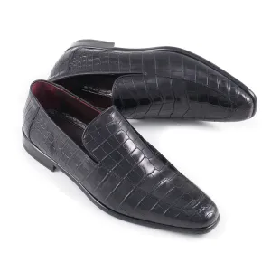 Zilli Black Mocassins en Pleine Peau de Crocodile Vêtements_Zilli