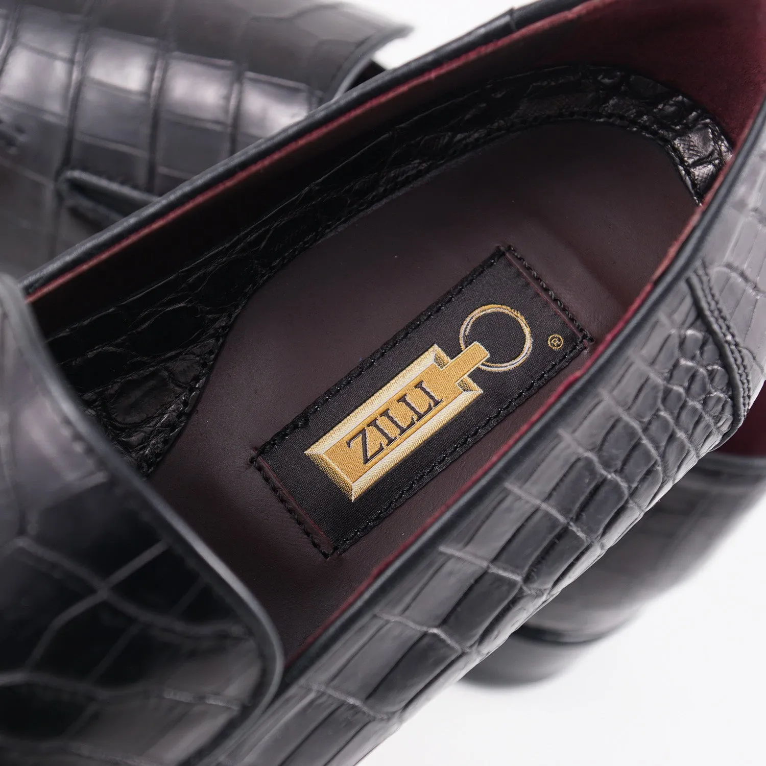 Zilli Black Mocassins en Pleine Peau de Crocodile Vêtements_Zilli