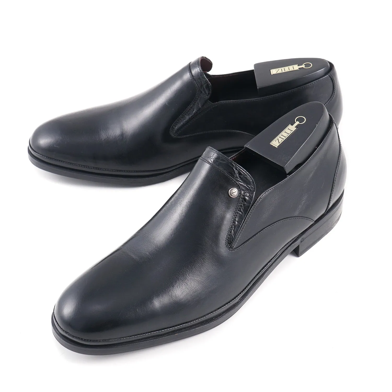 Mocassins en cuir de veau Zilli et de caïman Vêtements_Zilli