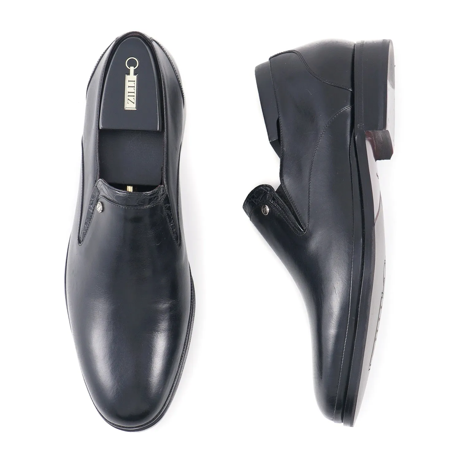 Mocassins en cuir de veau Zilli et de caïman Vêtements_Zilli