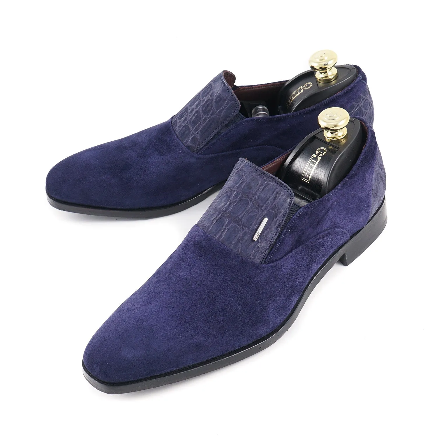 Mocassins en Suédine de Veau et Caïman Zilli Vêtements_Zilli