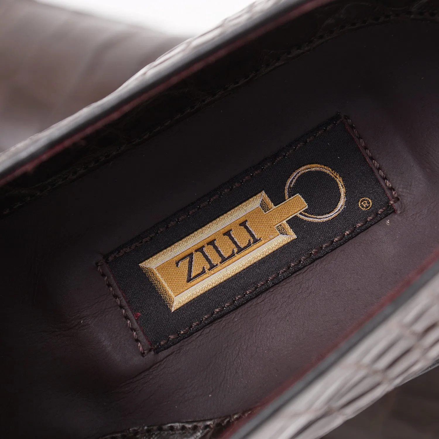 Zilli Chaussures Richelieu en Pleine Peau de Crocodile Vêtements_Zilli