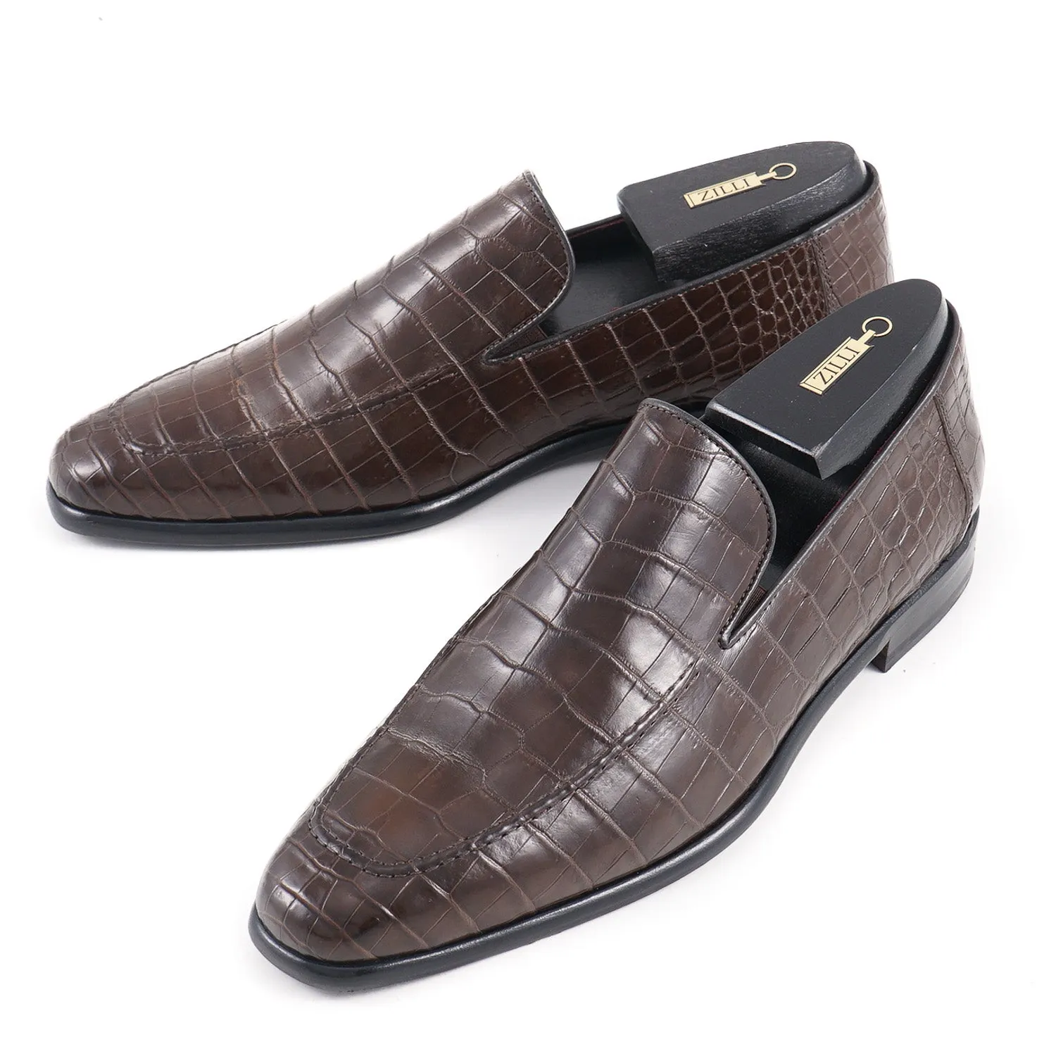Zilli Chaussures Richelieu en Pleine Peau de Crocodile Vêtements_Zilli