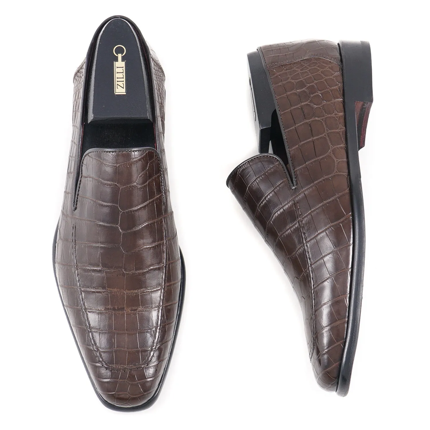Zilli Chaussures Richelieu en Pleine Peau de Crocodile Vêtements_Zilli