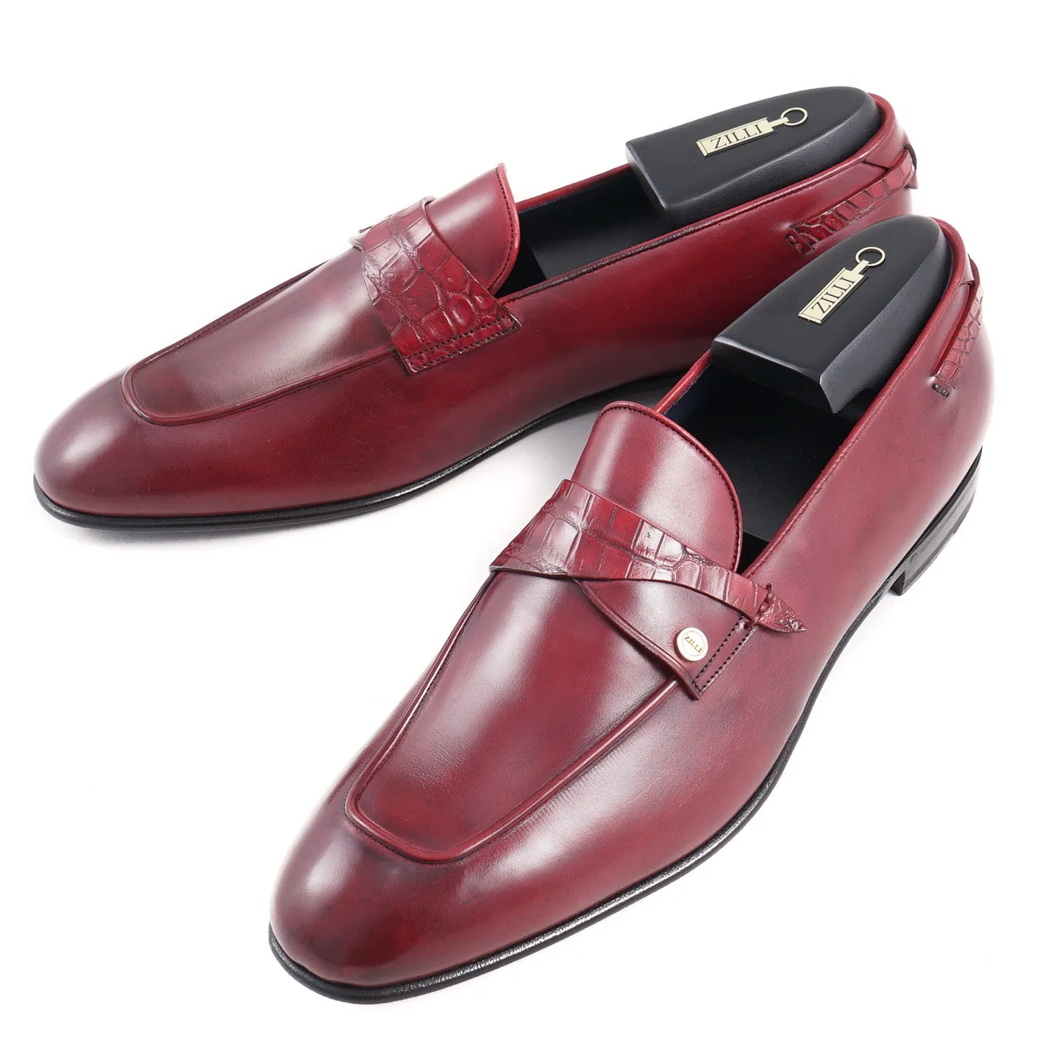 Loafer en cuir de crocodile Zilli et veau - Vêtements Zilli