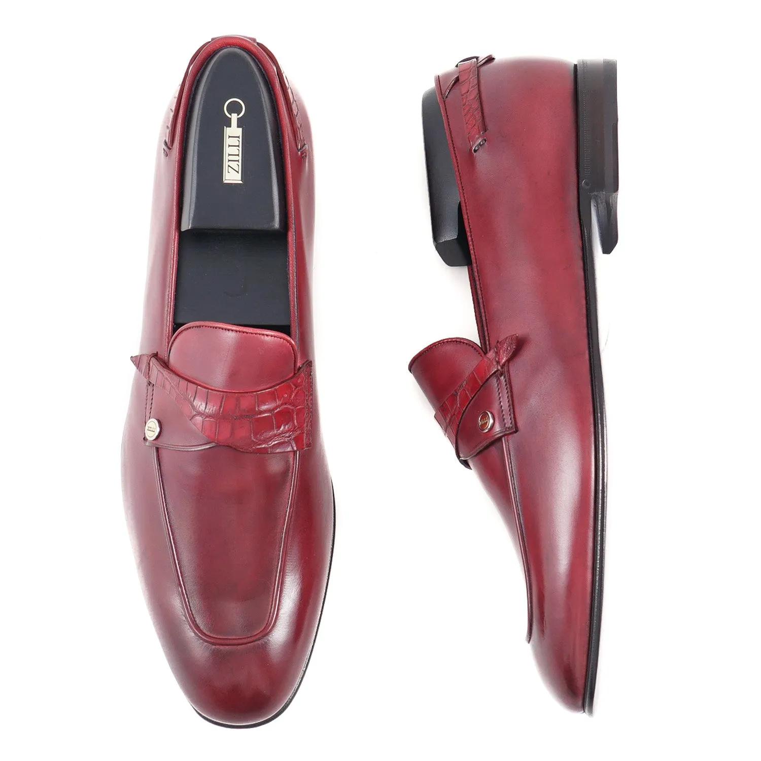 Loafer en cuir de crocodile Zilli et veau - Vêtements Zilli