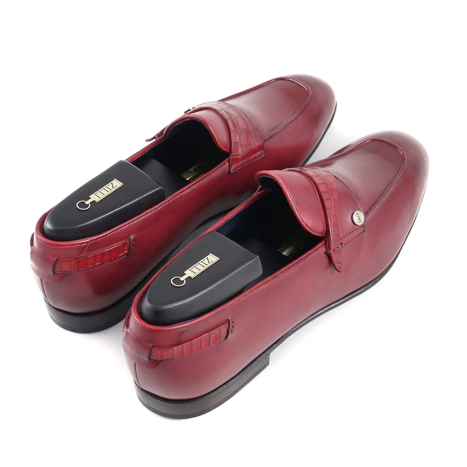 Loafer en cuir de crocodile Zilli et veau - Vêtements Zilli
