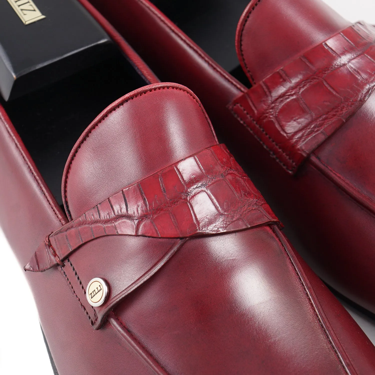 Loafer en cuir de crocodile Zilli et veau - Vêtements Zilli