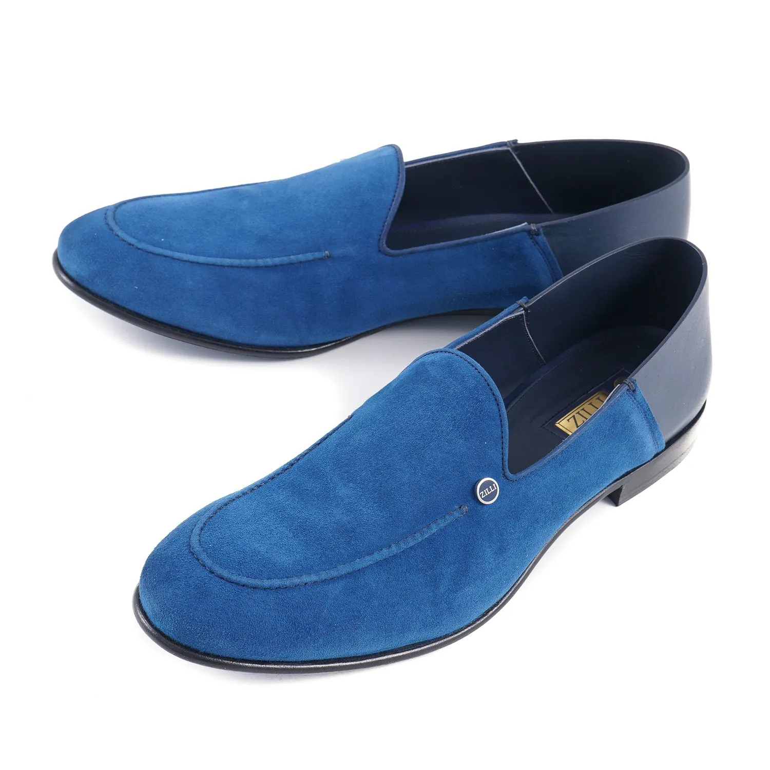 Mocassins Zilli en Suède et Cuir de Veau