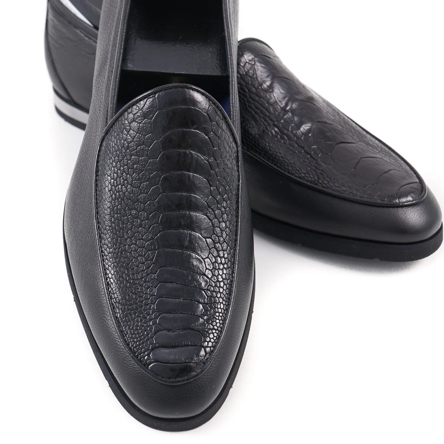 Mocassins en cuir d'autruche et de veau Zilli Vêtements_Zilli