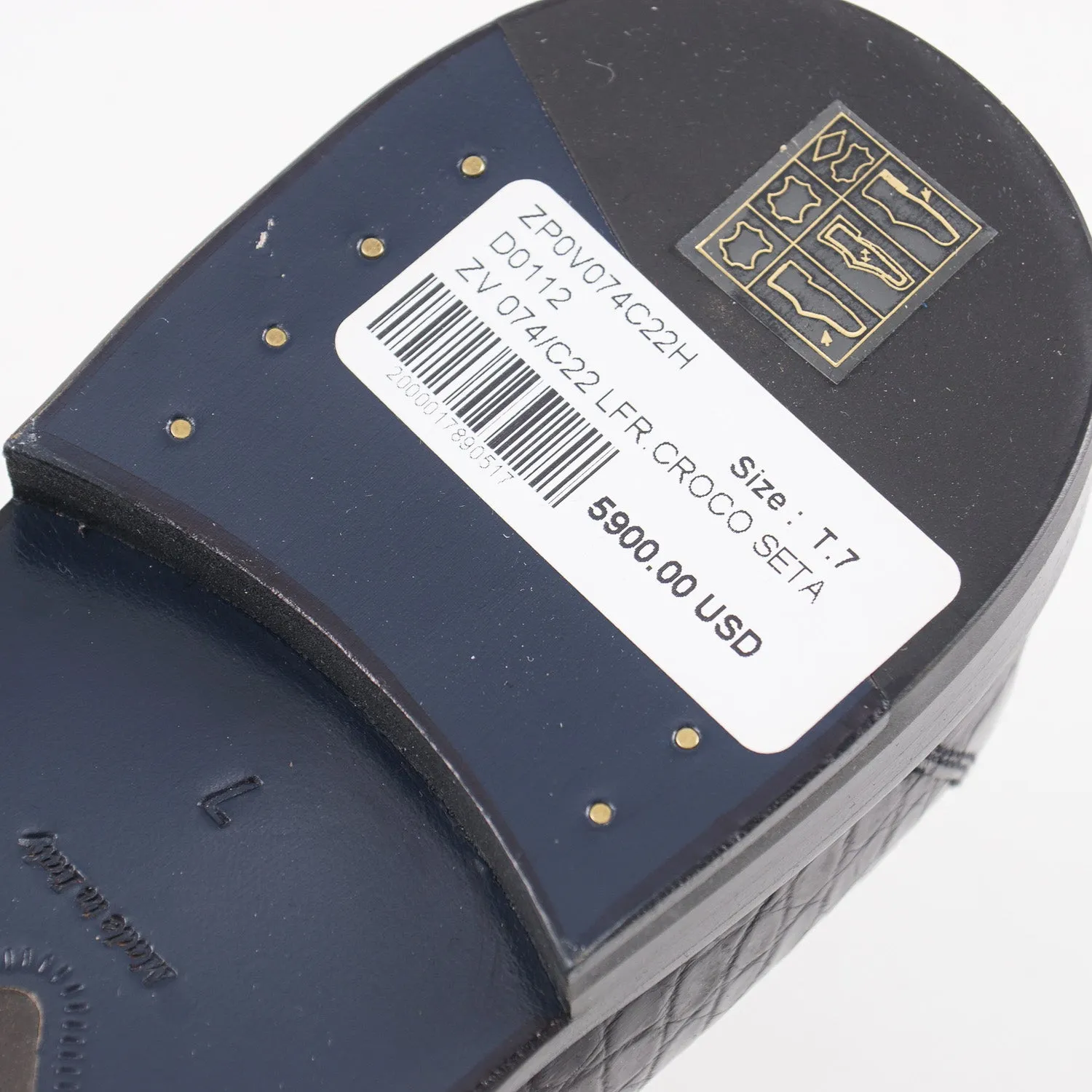 Zilli Mocassins en Crocodile Plein Noir Satin Vêtements_Zilli