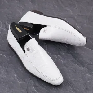 Zilli White Mocassins en Crocodile Complet Vêtements_Zilli