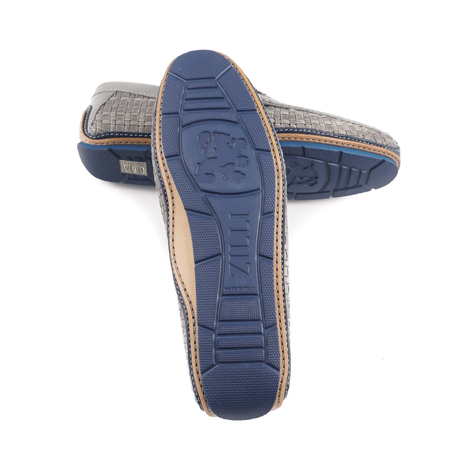 Zilli Mocassins de Conduite en Cuir Tissé Vêtements_Zilli