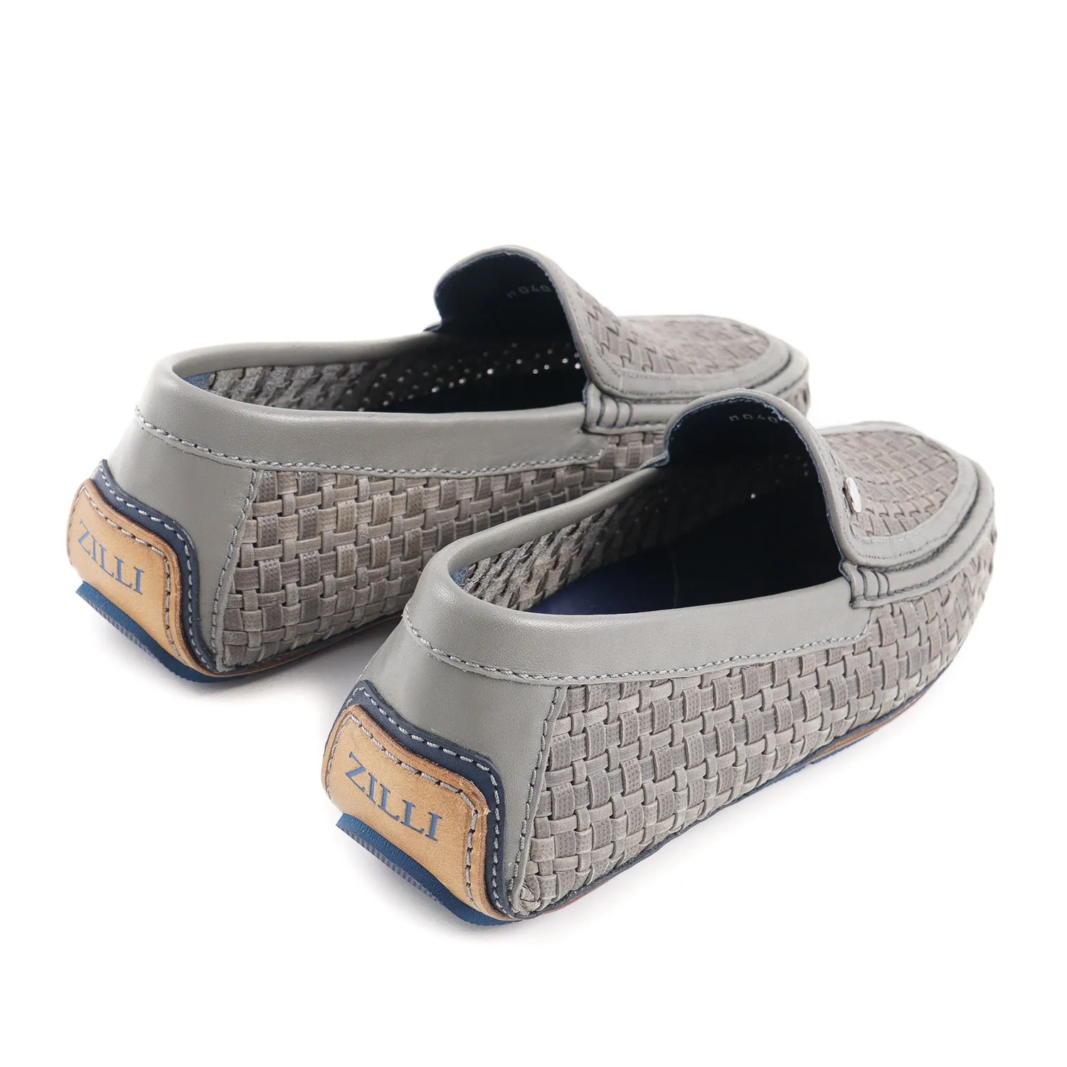Zilli Mocassins de Conduite en Cuir Tissé Vêtements_Zilli