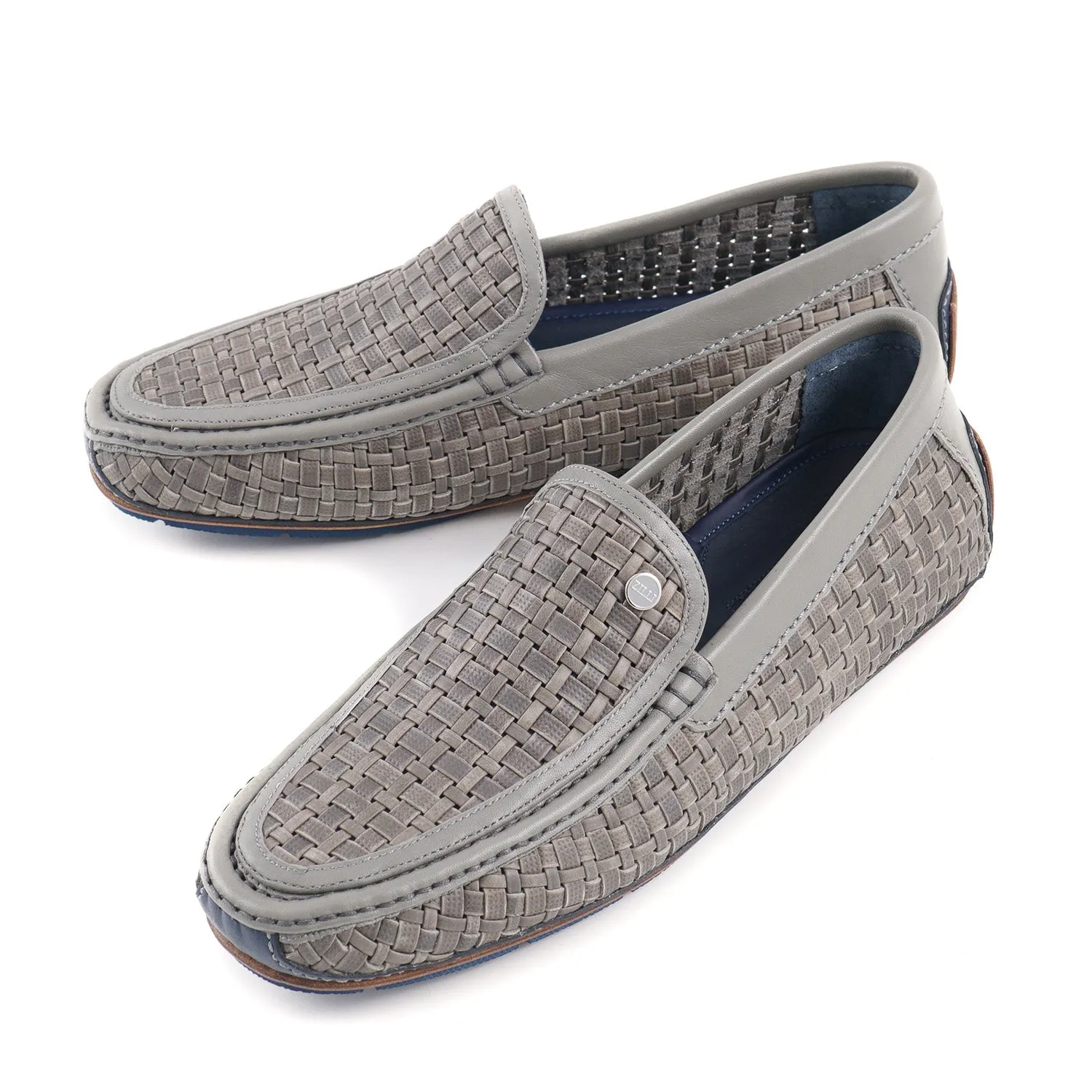Zilli Mocassins de Conduite en Cuir Tissé Vêtements_Zilli